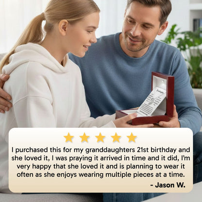 To My Daughter - I Will Love & Protect You - Love Knot Necklace MG0031