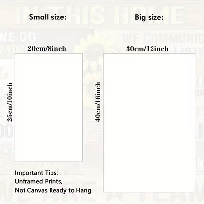 2D Flat Canvas Poster Wall Art - Jesus Is