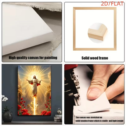 2D Flat Canvas Poster Wall Art - Ascension of Jesus Christ