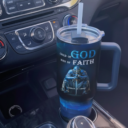 Insulated Tumbler With Straw 40oz- Jesus Is My Savior