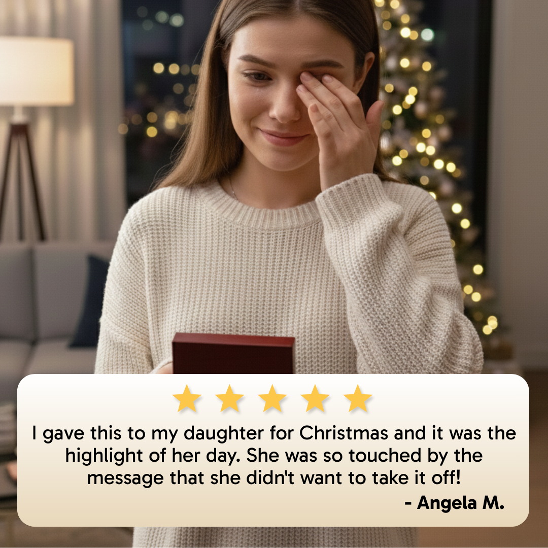 To My Daughter - Never Forget That I Love You - Love Knot Necklace MG0034