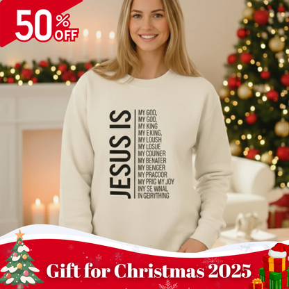 Sweatshirt Apricot Long Sleeve Pullover - Jesus Is My God