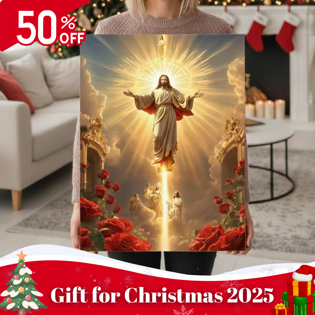 2D Flat Canvas Poster Wall Art - Ascension of Jesus Christ