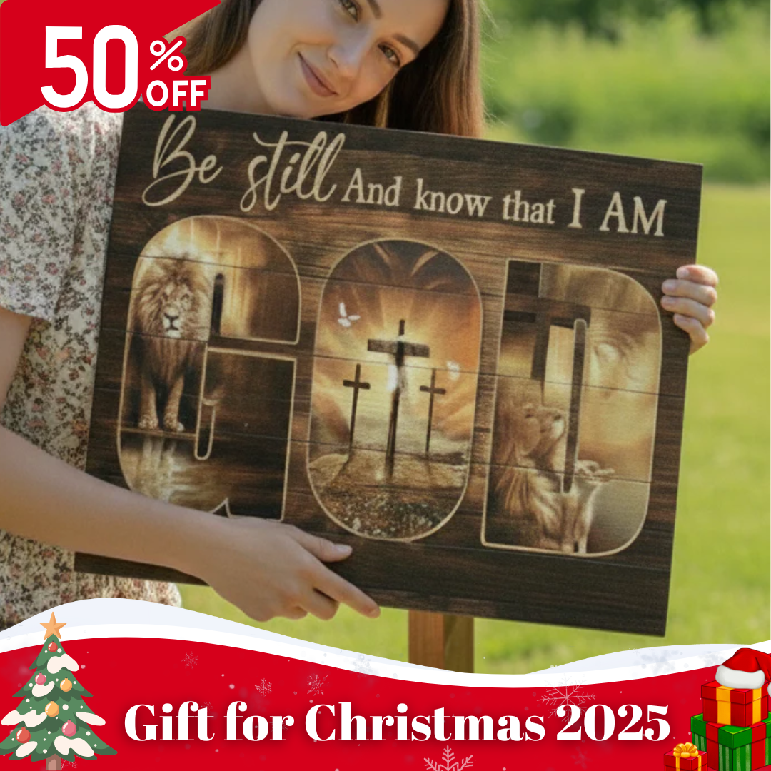 Canvas Poster Wall Art- Verse Psalm 46:10